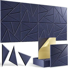 12pcs High-Density Acoustic Foam Panels Soundproof Boards Suitable for Recording Studios Home Theaters Game Rooms Meeting Room