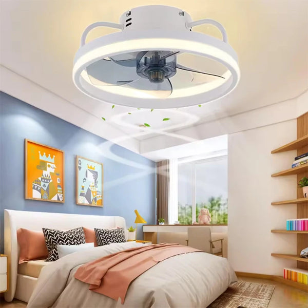 Smart Ceiling Fan Lamps with Remote Control Modern Dilent Dimmable 33cm LED Light for Home Kitchen Living Room Bedroom AC95-260V