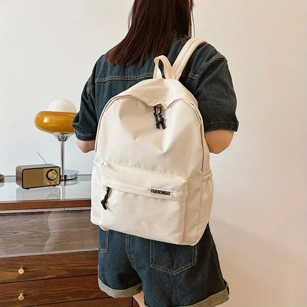 Casual Schoolbag 2pcs Bagset back to school Nylon Women Backpack Female Travel Bag Solid Color Large Capacity School Season ﻿
