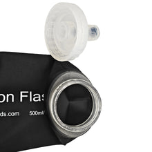 500ML TPU Soft Flask Black Flask BPA free Food Safety Hydration Flask for Running, Hiking, Camping etc