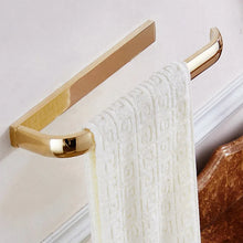 Luxury Shower Bathroom Accessories Set, Towel Ring, Paper Holder, Coat Hook, Toilet Brush, Polished Gold, Bath Hardware